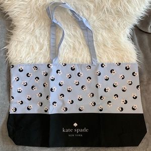 Kate Spade Daisy Canvas Beach Bag NWOT